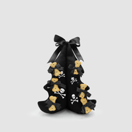 Christmas TeddyTree 3D "Cotone Nero con Borchie"