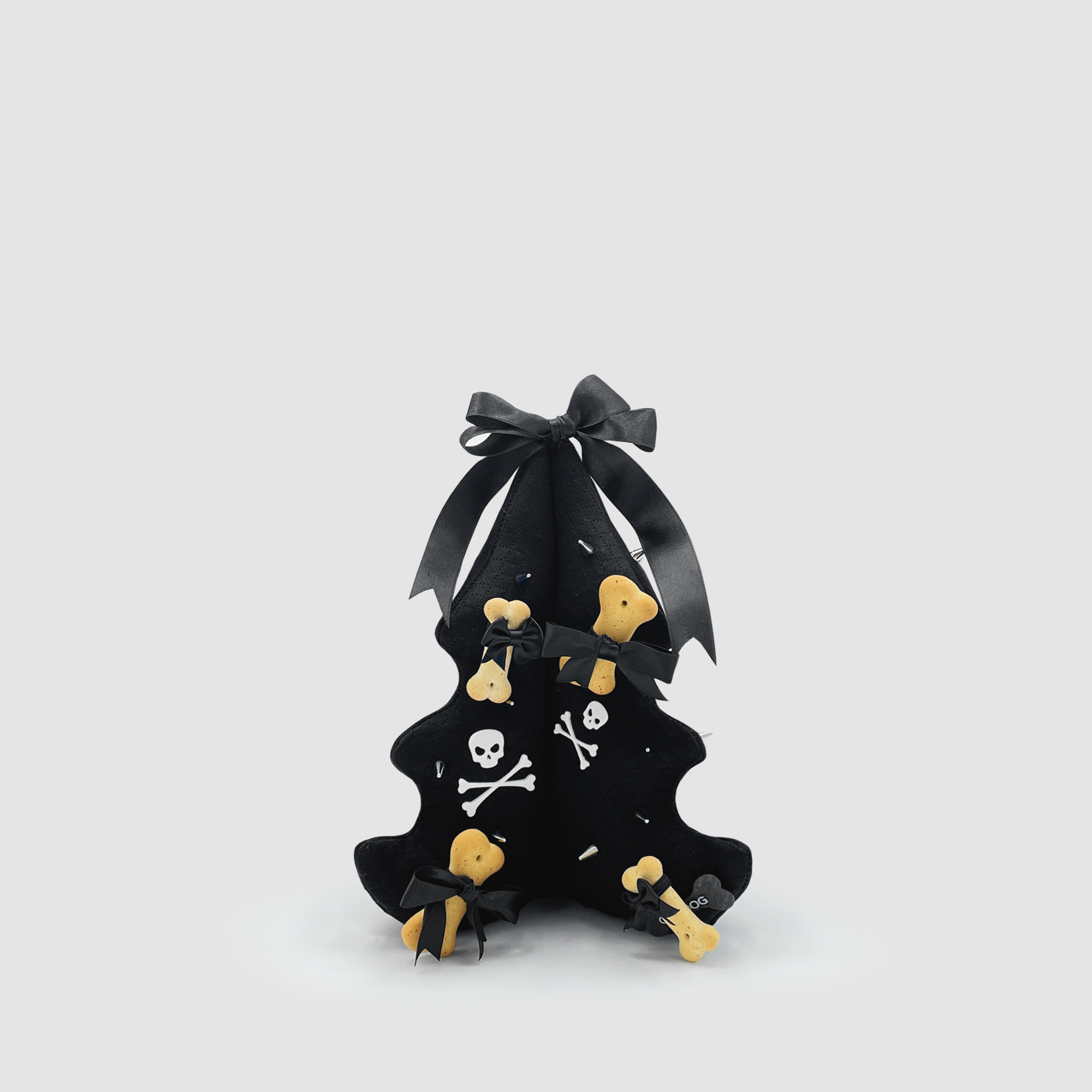 Christmas TeddyTree 3D "Cotone Nero con Borchie"