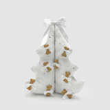 Christmas TeddyTree 3D "Cotone Bianco con Strass"