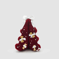 Christmas TeddyTree 3D "Teddy Rosso con Perle"