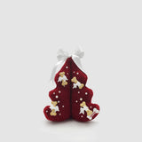 Christmas TeddyTree 3D "Teddy Rosso con Perle"