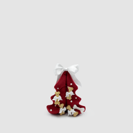 Christmas TeddyTree 3D "Velluto Rosso con Perle"