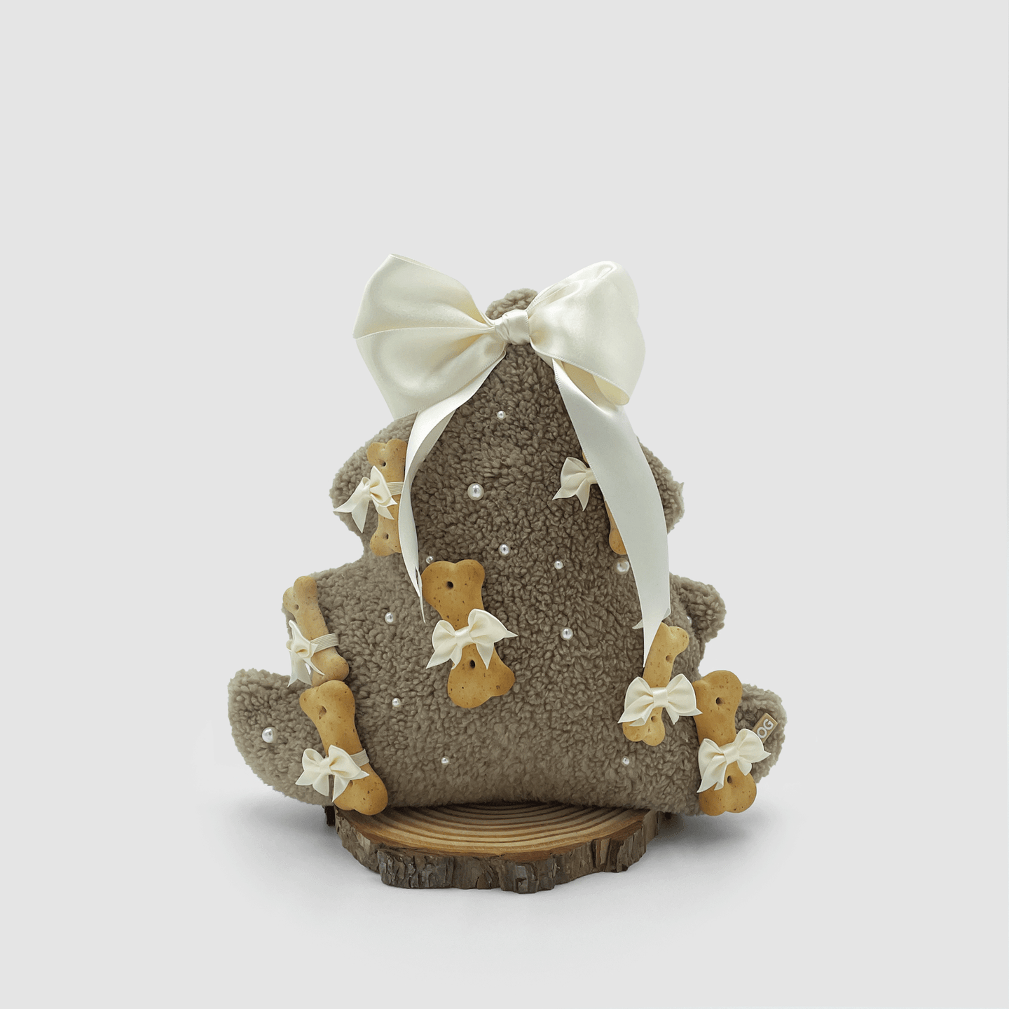 Christmas TeddyTree 2D "Teddy Beige con Perle"